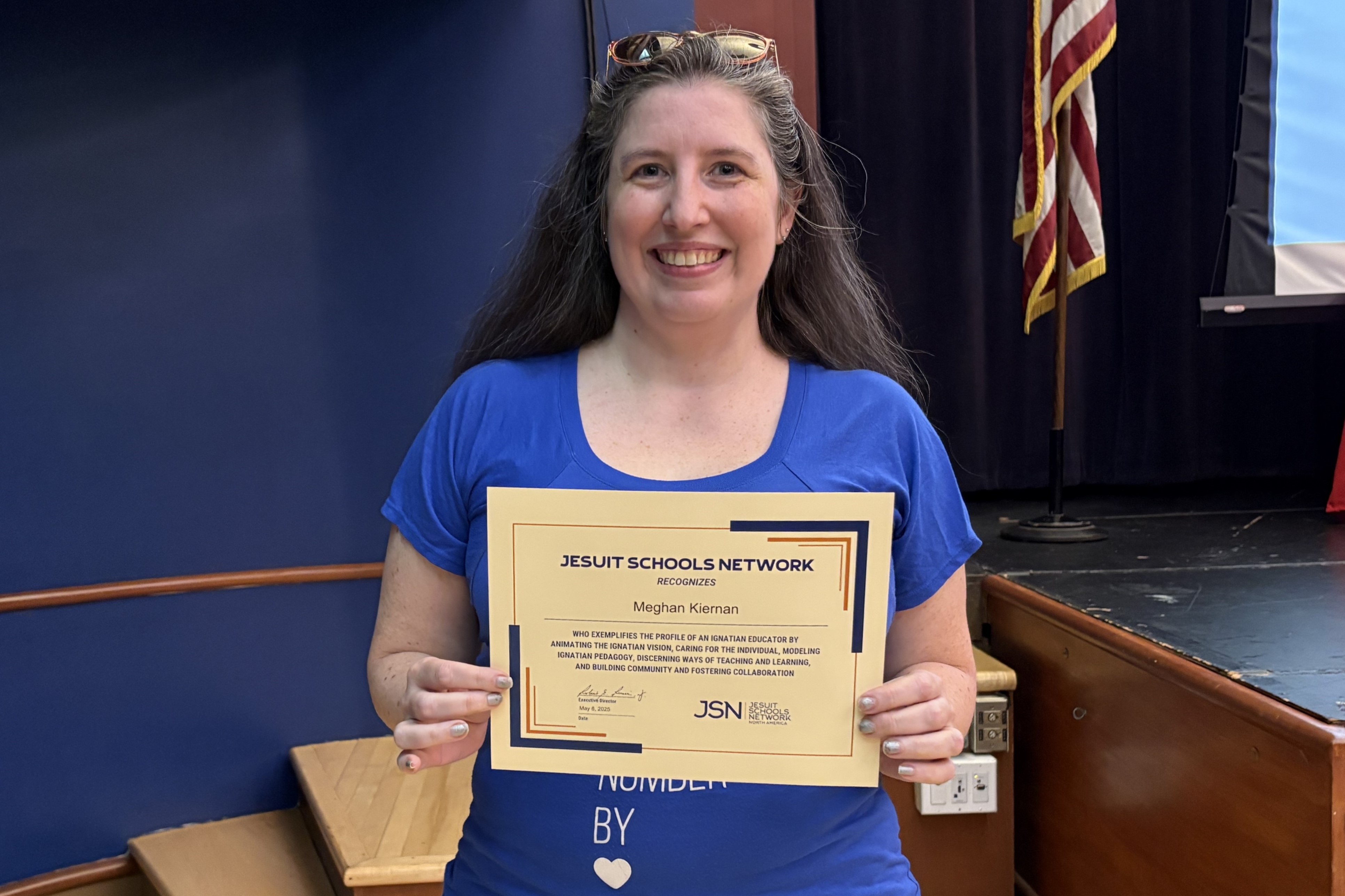 Ms. Meghan Kiernan Honored With Patricia Hannon Ignatian Educator Award