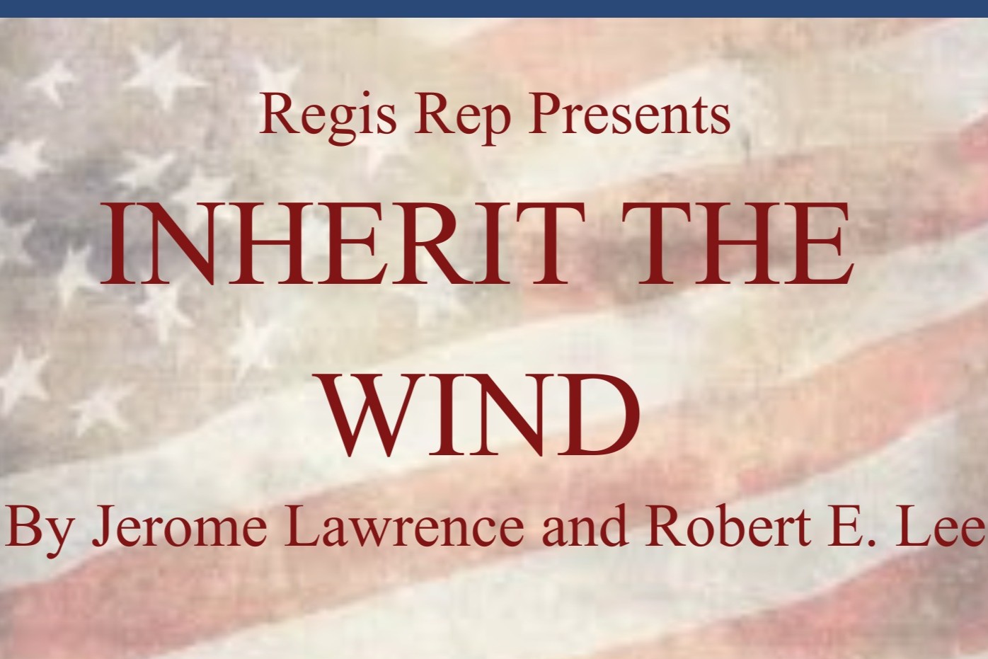 Regis Repertory Presents <em>Inherit the Wind</em>