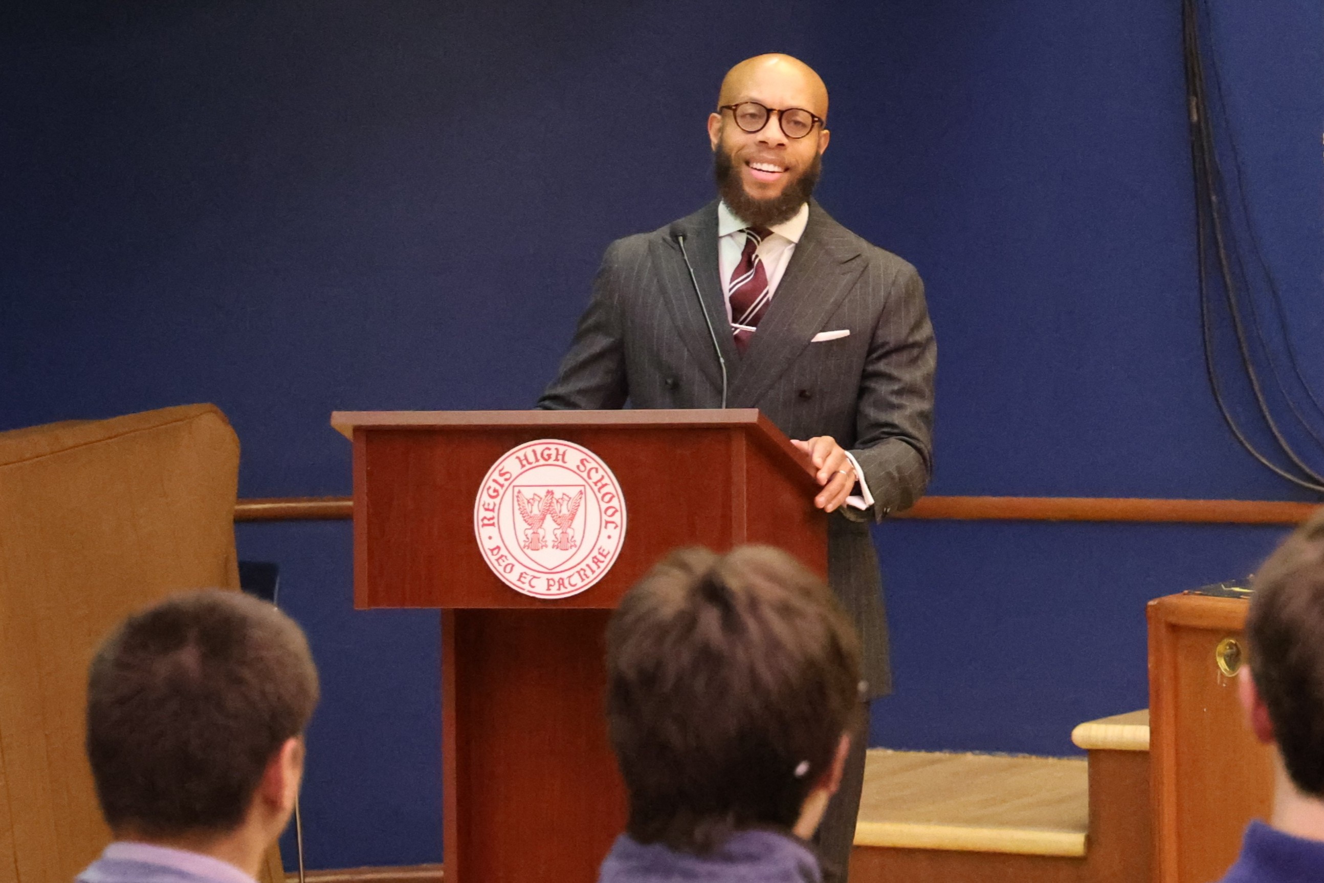Law Professor Etienne Toussaint ’03 Delivers Keynote Address at Annual Career Day
